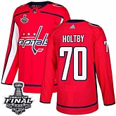 Capitals 70 Braden Holtby Red 2018 Stanley Cup Final Bound Adidas Jersey,baseball caps,new era cap wholesale,wholesale hats